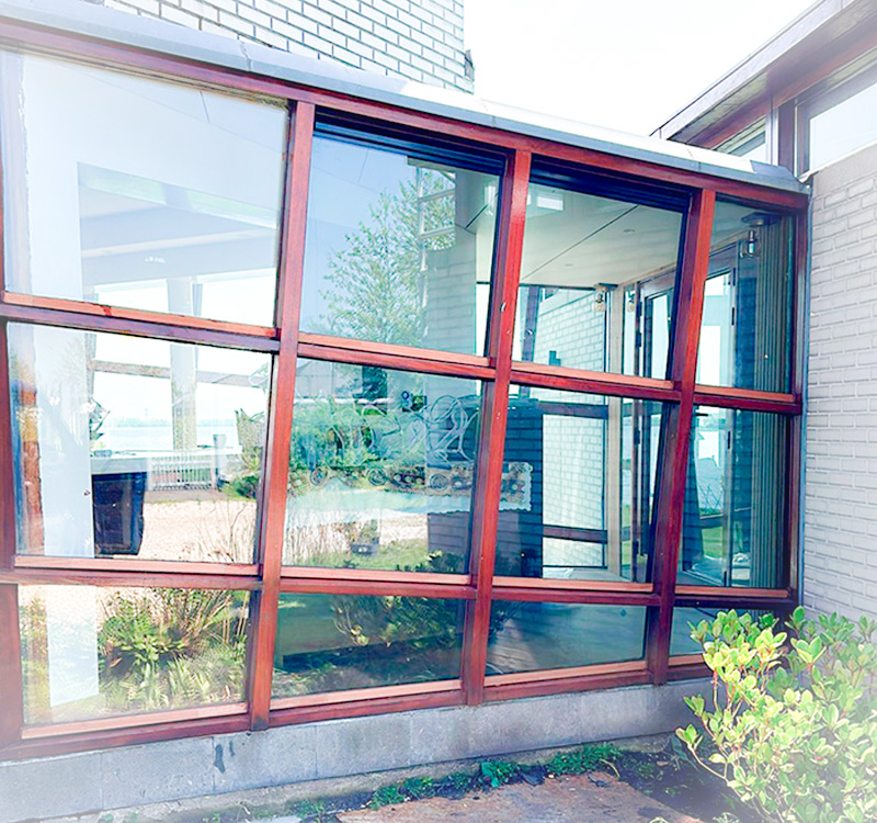 Houten schuifpui Tweelingtimmerfabriek